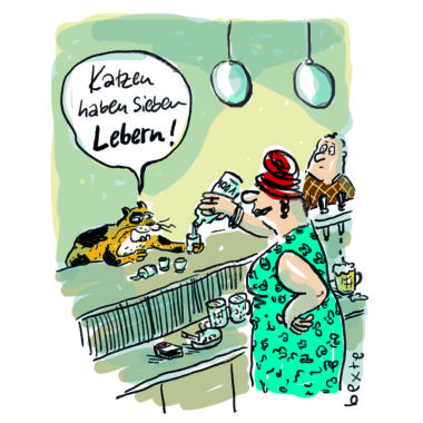 Katzen haben 7 Lebern