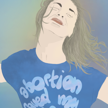 Lila, 2023, Abortion saved my life, Illustration