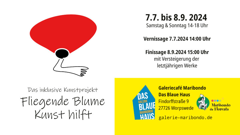 Teaser Fliegende Blume Kunst hilft