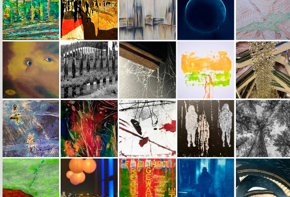 Collage von Kunstwerken Thema Zwischenräume