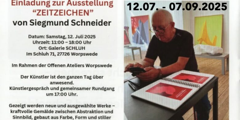 Siegmund Schneider im Schluh Worpswede