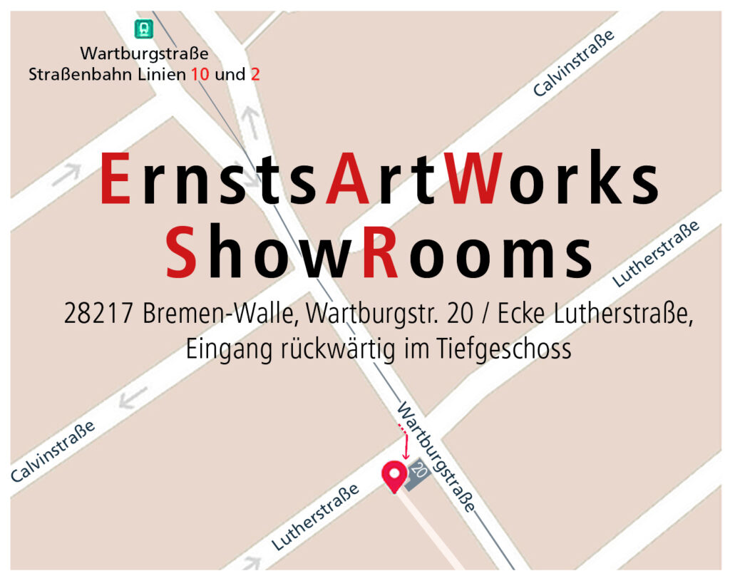 Standort Karte zu Ernst Matzke ShowRooms und ErnstsArtWorks