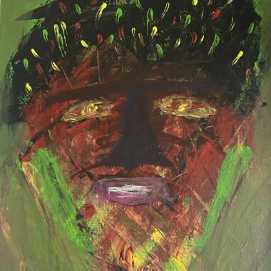 75 × 55, Acryl auf Papier