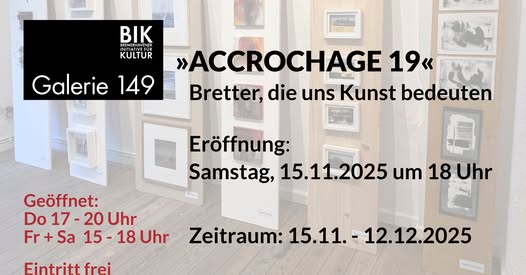 "Accrochage 19" Titelbild