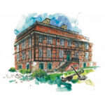 Schloss Schönebeck gezeichnet von Isa Fischer