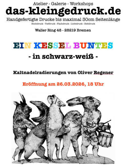 Oliver Regener Ein Kessel buntes in schwarzweiss